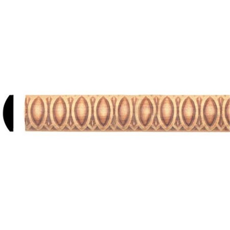 Omega Omega Npe039E2960Muf8 0.309 In. X 1 In. X 96 In. Embossed Mouldings - Maple NPE039E2960MUF8